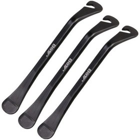 Resim Didadodo 3 Adet Karbon Çelik Kolları Bisiklet Lastik Tamir Seti Siyah Siyah 