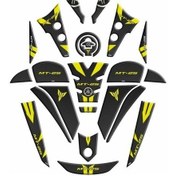 Resim Gogo Yamaha Mt25 2020-2024 Full Tank Pad Set 009 