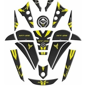 Resim Gogo Yamaha Mt25 2020-2024 Full Tank Pad Set 009 