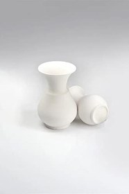 Resim REFSAN Kandil Vazo 10 cm - Seramik Bisküvi Boyanabilir Obje (Ham Ürün) 