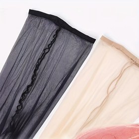 Resim 1 Çift 0D Ultra-İnce Naylon Tayt Kadınlar İçin - Siyah, Dikişsiz, Hafif, Tüm Mevsimler, Sadece Elde Yıkama, Örgü Kumaş, Esnek Spandex Astar, Yaz İçin İdeal, Yaz Taytleri|Dikişsiz Taytler|Esnek Kumaş 