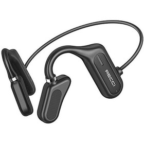 Resim Recci REP-W27 Flutter Serisi Suya Dayanıklı Sporcu Bluetooth Kulaklık Siyah 