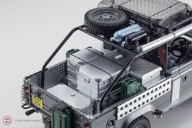 Resim 1:18 Kyosho 2001 LAND ROVER DEFENDER - LARA CROFT : TOMB RAIDER Corris Grey 