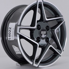 Resim R1 Wheels 14 inç 4*100 ET35 Füme Jant Takımı (J-1357) 