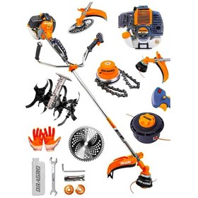 Resim Dragro 4x2 T6002 20Hp YanDragro T6002 4x2 14 HP Yan Benzinli Ot Çalı Tırpanı Turuncu T Benzinli Turuncu Motorlu Ot Tırpan 50692927 