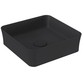 Resim Bocchi Slim Line Kare Lavabo 38x38 Cm Mat Siyah 