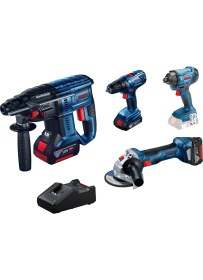 Resim Bosch Dörtlü Montaj Seti - 3 ( Gws 180-LI , , Gbh 180-LI, Gsr 180 Li , Gdr 18V-160 ) 