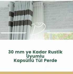 Resim Kapsüllü Kuş Gözü Tül Perde Düz Perde Seçenekleri Çok Renkli 