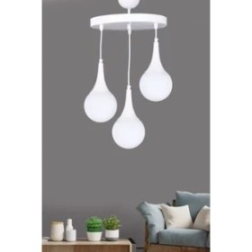 Resim Aydın Homelight Damla 3'lü Beyaz Avi̇ze 