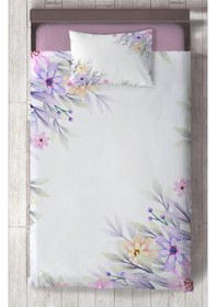Resim Mekta Home Bebek Ve Çocuk Odası Renkli Çiçek Desenli Yatak Örtüsü 