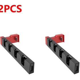 Resim 2pcs-pg9186 Nintendo Switch İçin Denetleyici Şarj Cihazı -uyumlu Şarj Standı Standı İstasyonu 2 Renk Tutucu Göstergesi İle 