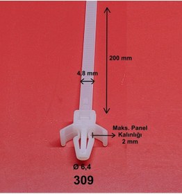 Resim Dübelli Kablo Bağı 4,8x200 309 200 Adet 