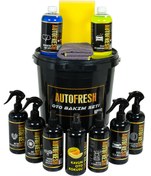 Resim AutoFresh 12'li Efsane Set Araç Araba Yıkama Bakım Seti Fırsat Full Oto Bakım Temizlik Seti Kovalı 
