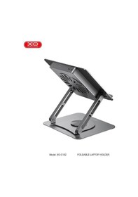 Resim C182 Fanlı Metal 360 Dönebilen 17,3 İnç Katlanabilir Dizüstü Bilgisayar Standı 