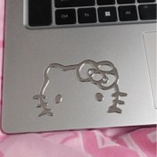 Resim 2 adet Sanrio Sevimli Sticker Karikatür 3D Üç Boyutlu Karikatür Anime Cep Telefonu Bilgisayar Araba Elektrikli Araç Stickerları, Araba Stickerları 