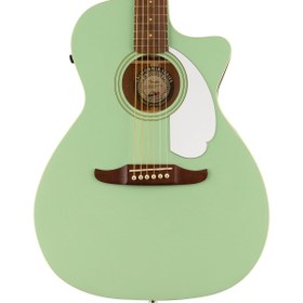 Resim Fender Newporter Player Elektro Akustik Gitar - Surf Green / Walnut 