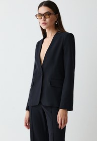 Resim Leon Blazer Black - Black / S 