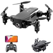 Resim Honmex Kk8 Mini Katlanabilir Uçak: 1080p Kamera, 15 Dakika Uçuş Süresi, 360 Çevirme, Tek Tuş Kalkış/iniş - Siyah Batarya Dahil 