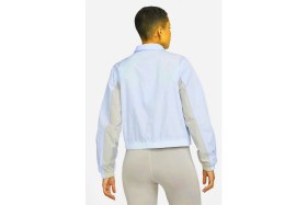 Resim Nike Jordan Flight Woven Blue Jacket Loose Fit Bol Kesim Kısa Kadın Ceket Mavi 
