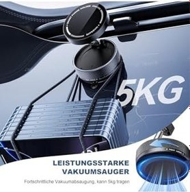 Resim Zipax Huawei P İçin Magsafe İle Uyumlu Smart S Z 2021 Pro Vakumlu Destekli 360° Araç Telefon Tutucu K10A 