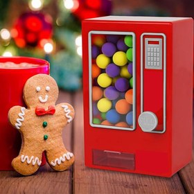 Resim Retro Mini Şeker Makinesi - Pil Gerektirmez, Bonbonlar, Tatlarda ve Hediyeler için Mükemmel - Dayanıklı PP Malzeme, Şeffaf Görünüm Penceresi ile Kare Tasarım - Gençler için İdeal Mutfak Aksesuarı ve Harika Hediye, Mini Makine 