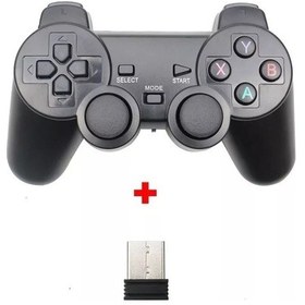 Resim Black-2.4g Kablosuz Gamepad Denetleyicisi Pc/ps3/tv Kutusu/android Telefon Joystick Süper Konsol X Pro Video Oyun Konsolu 