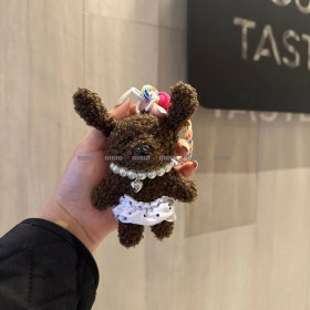 Resim Silver1 Sevimli Renkli Ip Peluş Ayı Kolye El Yapımı Oyuncaklar Küçük Bebek Çanta Çekicilik Sevimli Bebek Cep Telefonu Çekicilik (Yurt Dışından) 