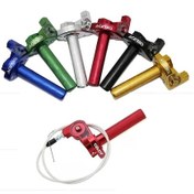 Resim Cloudstore 22mm Cnc Alüminyum Universal Scooter Gaz Kumanda Twist Grip Silvery 