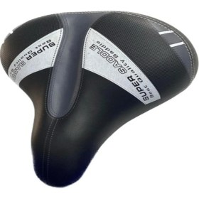 Resim Tex Geniş ve Yaylı Nefes Alabilen Suni Deri Tüm Bisiklet ve Scooterlara Uygun Konforlu Bisiklet Selesi 