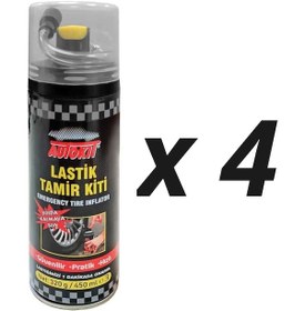 Resim Autokit Lastik Tamir Köpüğü Sprey Kiti 4 X 450 Ml 