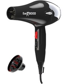 Resim Genel Markalar Evox8000 2500W Profesyonel Saç Kurutma Makinesi ve Difüzör Başlık 