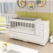 Resim Patiko Furniture Swing Büyüyen Beşik (60x165) 