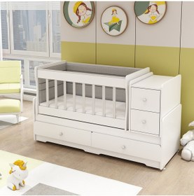 Resim Patiko Furniture Swing Büyüyen Beşik (60x165) 