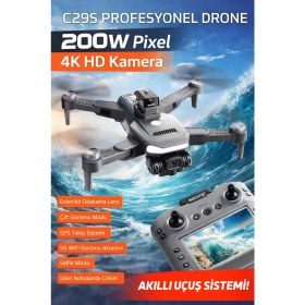 Resim Qifit C29S Profesyonel Drone Gps’li Optik Akış Sabitleme 4K Kamera Akıllı Uçuş Sistemi 