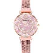 Resim Hanyang Pembe Yeni Bayanlar Lüks Saatler Örgü Mıknatıs Toka Kristal Kuvars Izle Kadınlar Için Küçük Rahat Bilezik Saatler Relogio Feminino Saat (Yurt Dışından) 