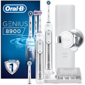 Resim Oral-B Genius Pro 8900 Elektrikli Diş Fırçası 2'li 