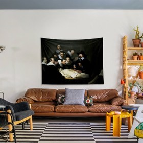 Resim The Anatomy Lesson of Dr. Nicolaes Tulp Duvar Örtüsü - 60 cm x 90 cm 