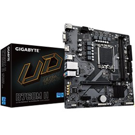 Resim Gigabyte B760M H DDR4 Intel B760 3200 MHz DDR4 Soket 1700 mATX Anakart Gigabyte