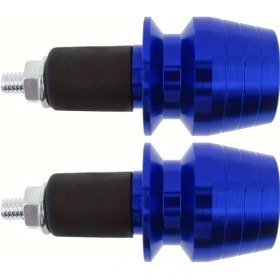 Resim Cloudstore Motosiklet 22mm Mavi Tutma Sapı Kapak Tıpası 7/8 Inch Alüminyum 