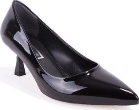 Resim Dagoster DZA07-388499 Siyah Rugan Stiletto Topuklu Kadın Ayakkabı 