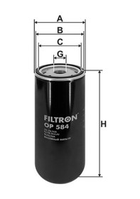 Resim Op584 - Yağ Filtresi - Filtron 