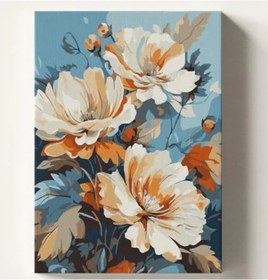 Resim Çiçek Temalı Sayılarla Boyama Seti, 50x70 Cm Tuval 