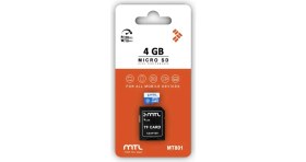 Resim Mtl 4 GB Micro SD Kart Class 10 - Telefon Tablet Kamera Uyumlu Yüksek Hızlı Hafıza Kartı 