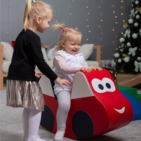 Resim Yumuşak Sallanan Oyuncak - Car - açık pastel mavi 