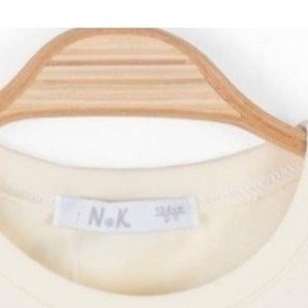 Resim Nk Kids Kız Çocuk Pamuklu Crop Tshirt-15554 Bej 