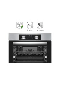 Resim Simfer 8210 10 Fonksiyon Airfry Plus Inox Ankastre Fırın Dijital 