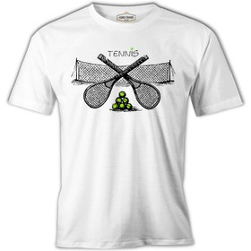 Resim Tenis - In Courts Beyaz Erkek Tshirt - Beyaz / S 