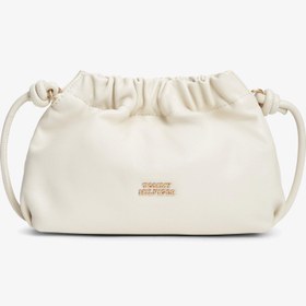 Resim Tommy Hilfiger Soft Leather Kadın Bej Çapraz Çanta 