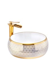 Resim İsaoğlu Yapı Çanak Lavabo Gold Beyaz Çanak Lavabo Seramik Banyo Lavabosu 40x40 Armatür Hariçtir Beyaz 