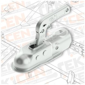 Resim Römork ve Karavan Kaplin - 3000 Kg - Yuvarlak 50 MM Bağlantı 